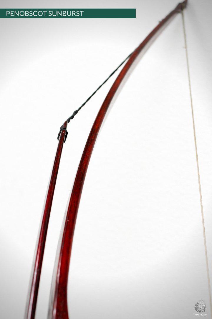 SELF HICKORY LONGBOW (AFB), THE PENOBSCOT RED SUNBURST 40 LBS-Bow-Fairbow-Fairbow