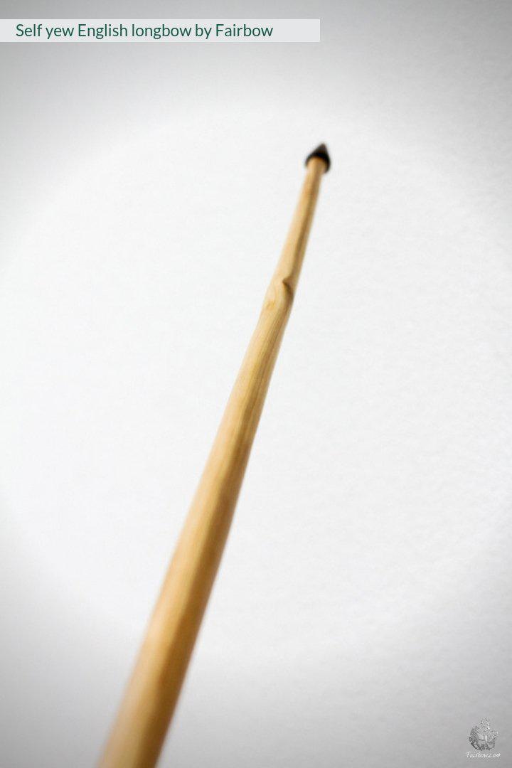 SELF YEW ENGLISH LONGBOW, 34 LBS @ 28 INCH-Bow-Fairbow-Fairbow