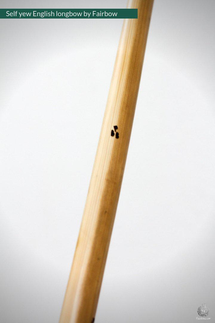 SELF YEW ENGLISH LONGBOW, 34 LBS @ 28 INCH-Bow-Fairbow-Fairbow