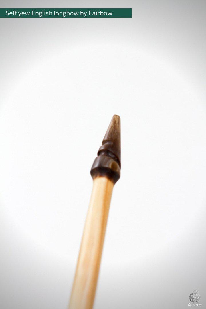 SELF YEW ENGLISH LONGBOW, 34 LBS @ 28 INCH-Bow-Fairbow-Fairbow