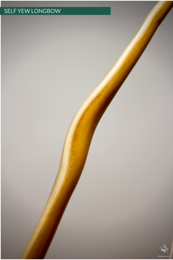 SELF YEW ENGLISH LONGBOW, 54 LBS @ 28 INCH, 75 INCH NTN-Bow-Fairbow-Fairbow