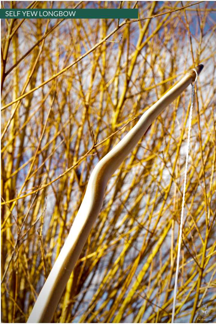 SELF YEW ENGLISH LONGBOW, 54 LBS @ 28 INCH, 75 INCH NTN-Bow-Fairbow-Fairbow