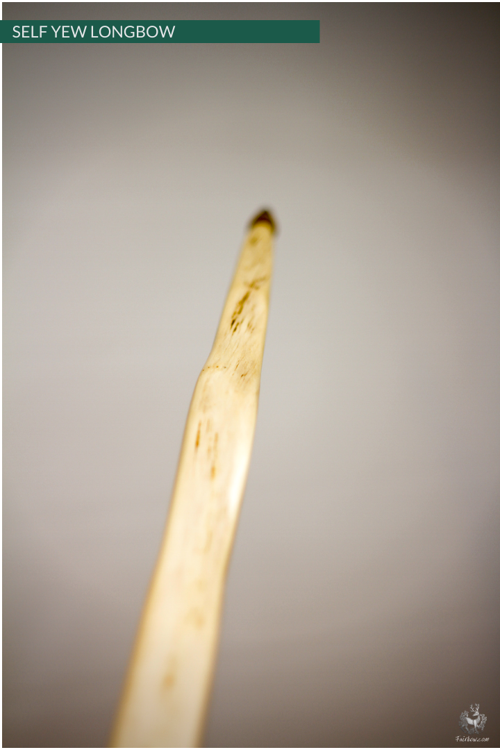 SELF YEW ENGLISH LONGBOW, 54 LBS @ 28 INCH, 75 INCH NTN-Bow-Fairbow-Fairbow