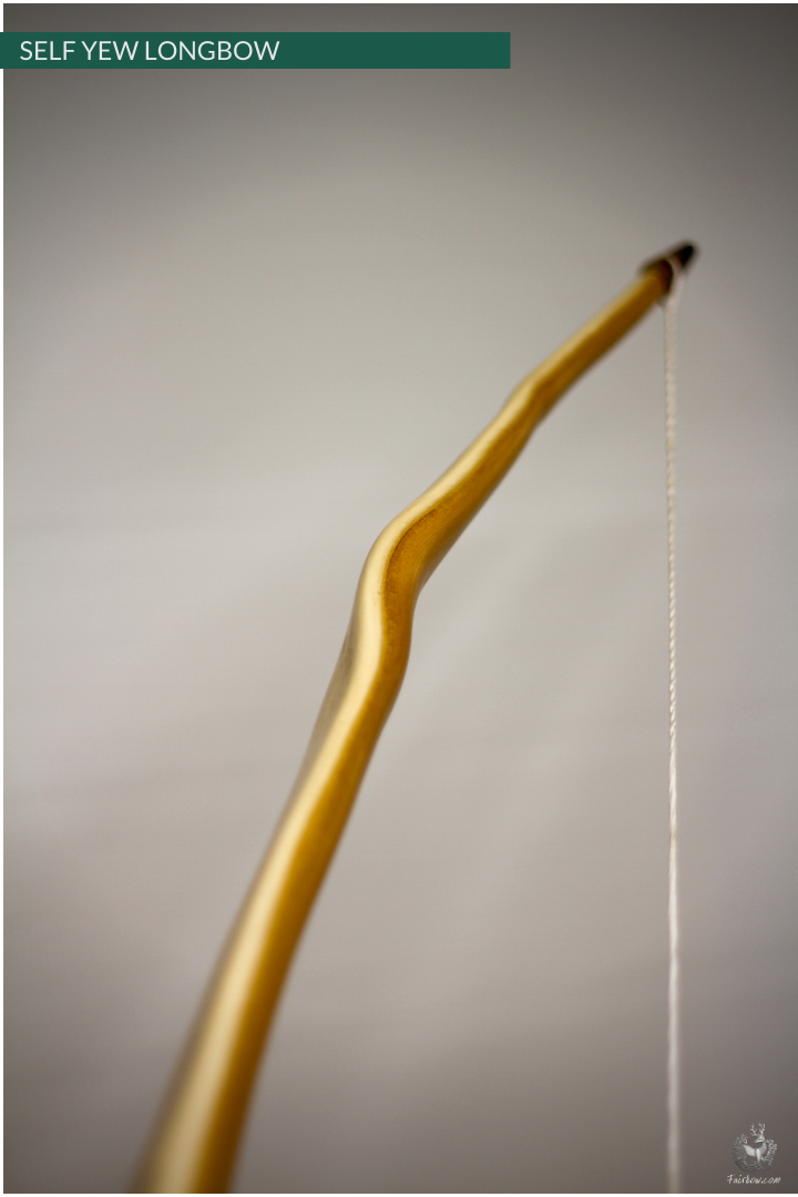 SELF YEW ENGLISH LONGBOW, 54 LBS @ 28 INCH, 75 INCH NTN-Bow-Fairbow-Fairbow