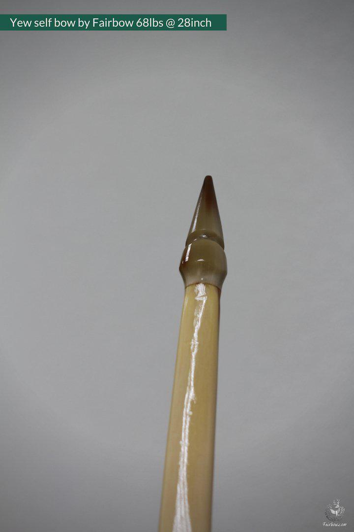 SELF YEW ENGLISH LONGBOW, WARBOW, 68 LBS @ 28 INCH-Bow-Fairbow-Fairbow