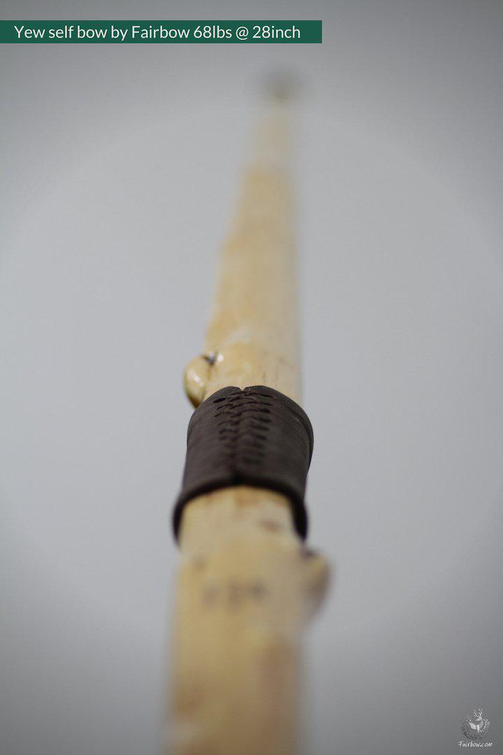 SELF YEW ENGLISH LONGBOW, WARBOW, 68 LBS @ 28 INCH-Bow-Fairbow-Fairbow