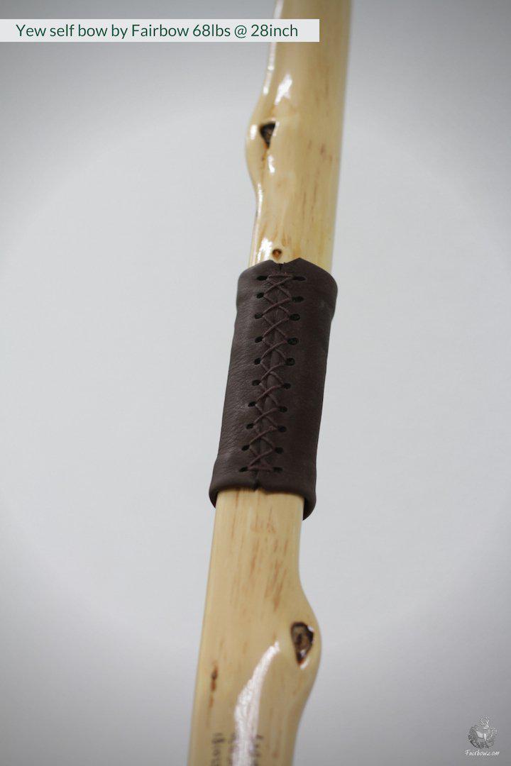 SELF YEW ENGLISH LONGBOW, WARBOW, 68 LBS @ 28 INCH-Bow-Fairbow-Fairbow