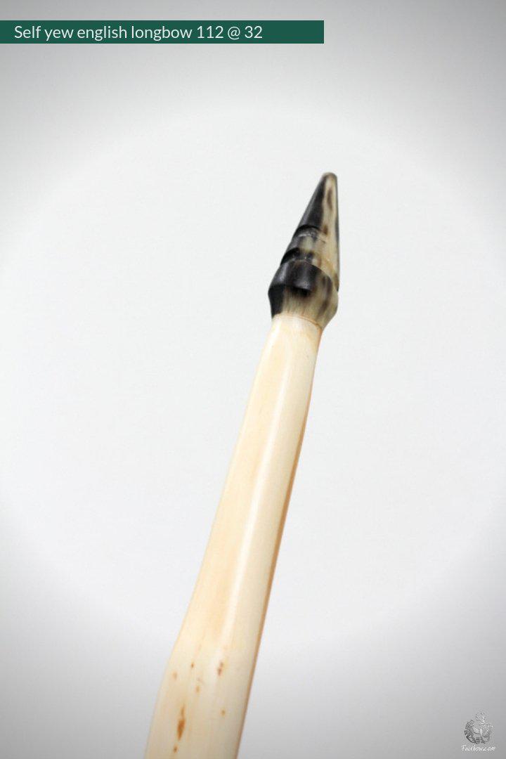 SELF YEW ENGLISH LONGBOW, WARBOW, 92 LBS @ 28 INCH, 112 @ 32 INCH-Bow-Fairbow-Fairbow