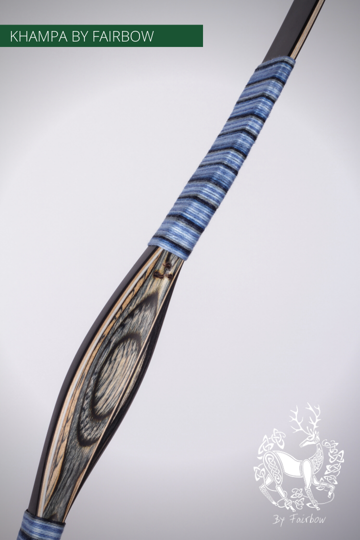 THE BLACK KHAMPA BOW BY FAIRBOW BLUE 30 LBS @ 28 INCH-Bow-Fairbow-Fairbow