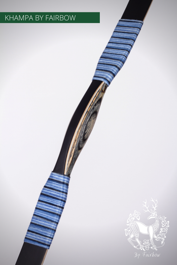THE BLACK KHAMPA BOW BY FAIRBOW BLUE 30 LBS @ 28 INCH-Bow-Fairbow-Fairbow