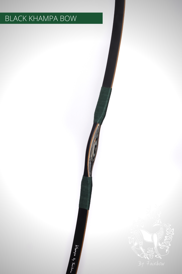 THE BLACK KHAMPA BOW BY FAIRBOW GREEN 45 LBS @ 28 INCH-Bow-Fairbow-Fairbow
