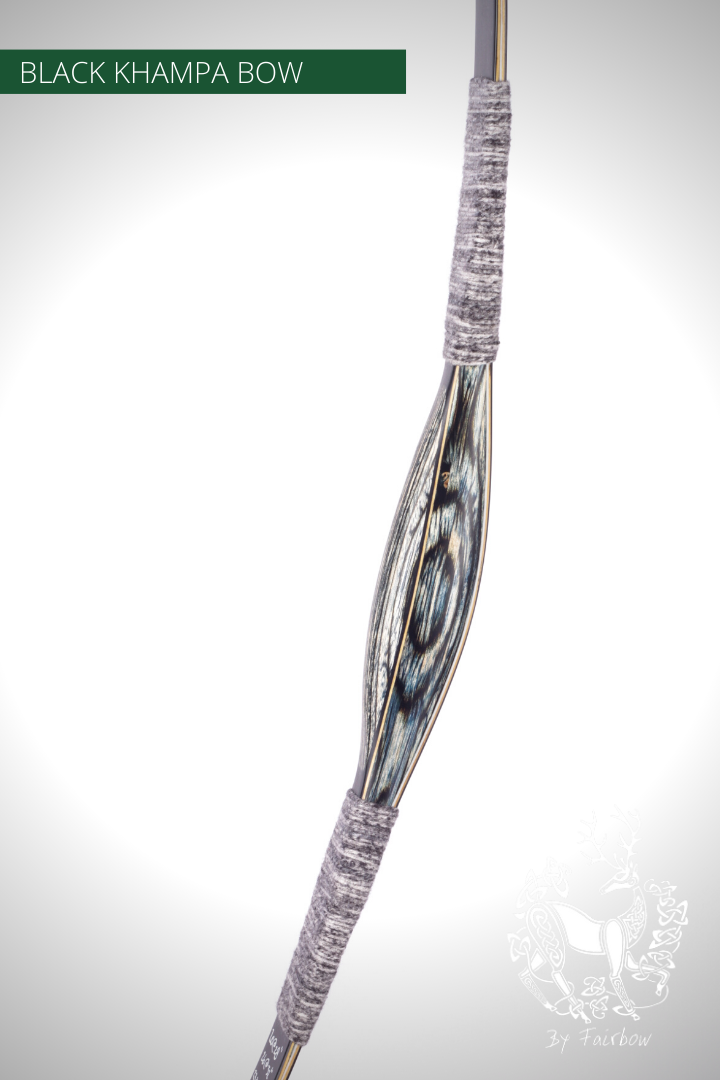 THE BLACK KHAMPA BOW BY FAIRBOW PURPLE 35 LBS @ 28 INCH-Bow-Fairbow-Fairbow