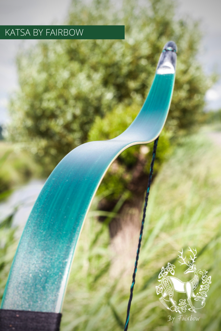 THE KATSA BOW, 15 LB, MAPLE WOOD, GREEN GLASS, KIRINITE NOCKS-Bow-Fairbow-Fairbow