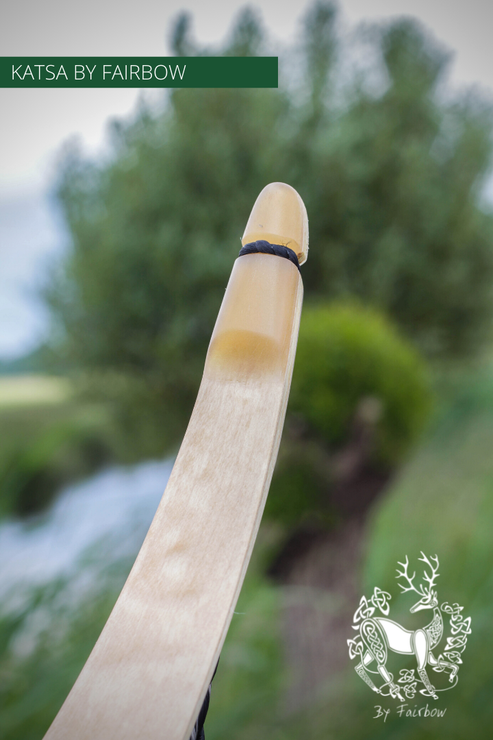 THE KATSA BOW, 23 LB, TIGER WOOD, BIRDSEYE MAPLE, RAMSHORN NOCKS-Bow-Fairbow-Fairbow