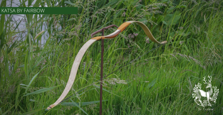 THE KATSA BOW, 23 LB, TIGER WOOD, BIRDSEYE MAPLE, RAMSHORN NOCKS-Bow-Fairbow-Fairbow