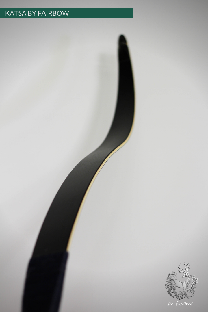 THE KATSA BOW, 29 LB, TIGERWOOD, BLACK, SWIRLY DARK NOCKS-Bow-Fairbow-Fairbow