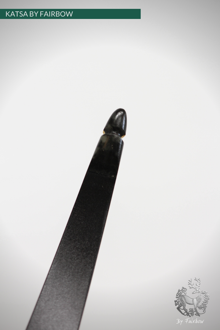 THE KATSA BOW, 29 LB, TIGERWOOD, BLACK, SWIRLY DARK NOCKS-Bow-Fairbow-Fairbow