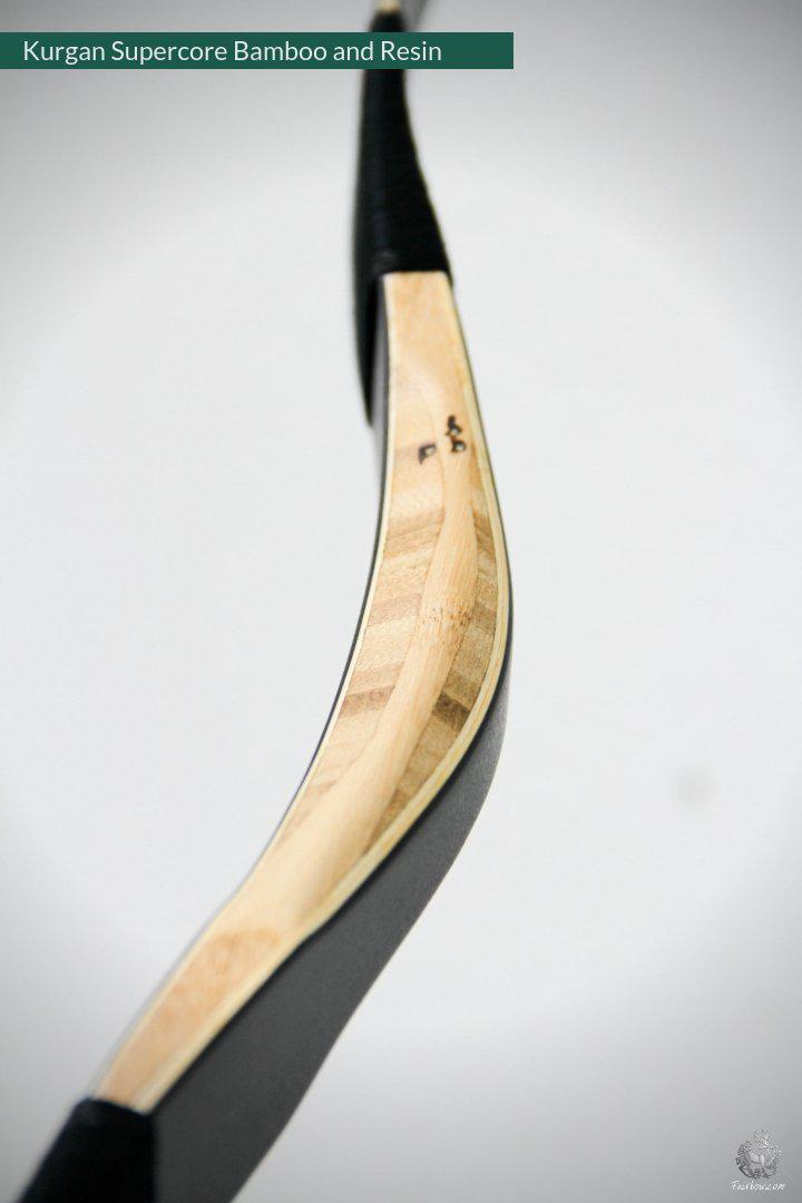 THE KURGAN, 21 LBS BAMBOO CORE FIBER BLACK HORSEBOW-Bow-Fairbow-Fairbow