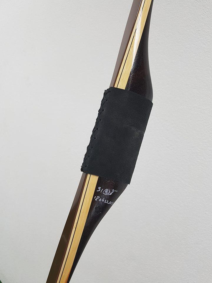 THE REBEL 31@28 LH , ROSEWOOD AND BROWN AND GREEN GLASS-Bow-Fairbow-Fairbow