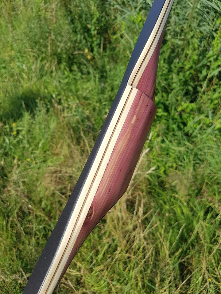 THE REBEL BOW 41@28 RH , AROMATIC CEDAR AND BLACK GLASS-Bow-Fairbow-Fairbow