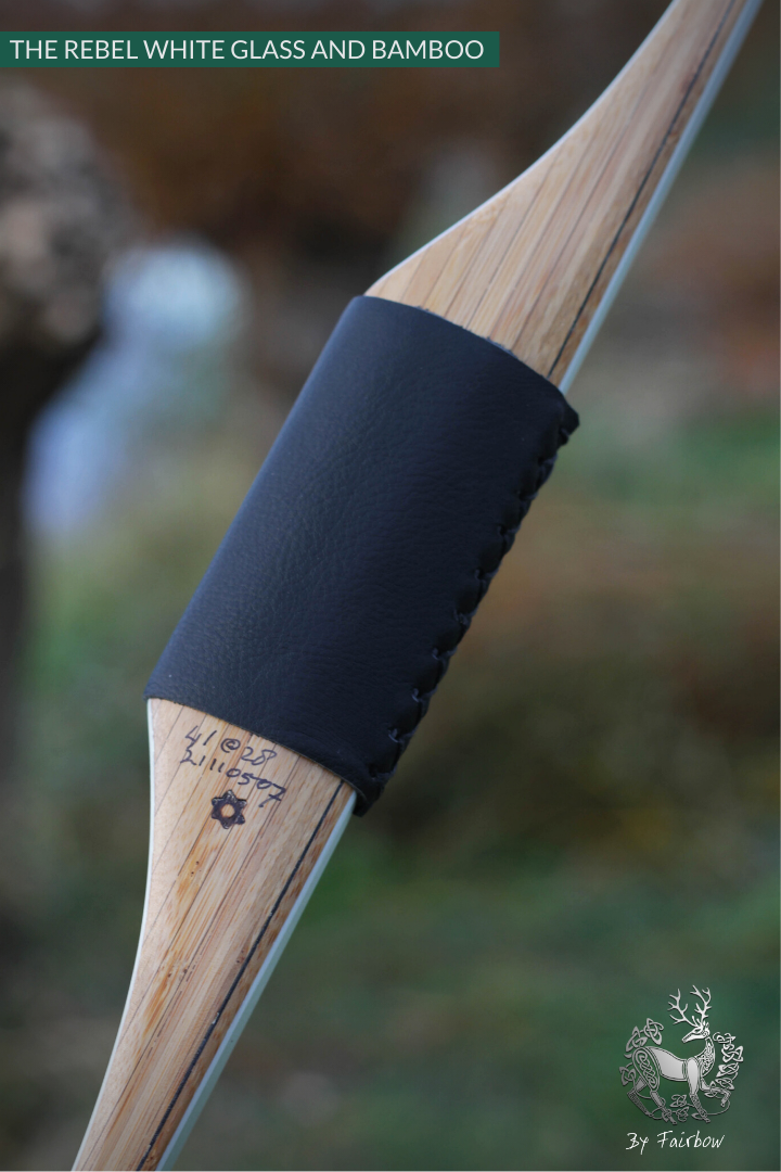 THE REBEL BOW 41@28 WHITE GLASS AND BAMBOO-Bow-Fairbow-Fairbow