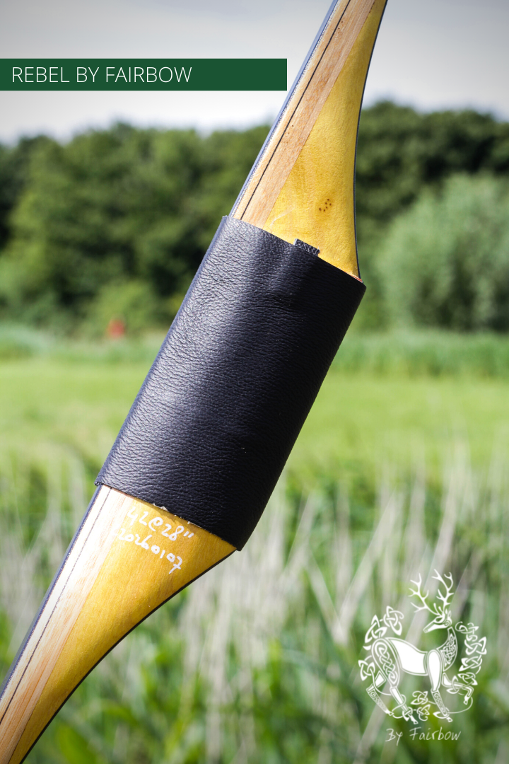 THE REBEL BOW 42@28 RH , OSAGE ORANGE AND BLACK GLASS-Bow-Fairbow-Fairbow