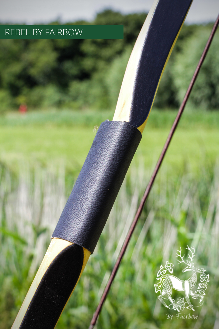 THE REBEL BOW 42@28 RH , OSAGE ORANGE AND BLACK GLASS-Bow-Fairbow-Fairbow