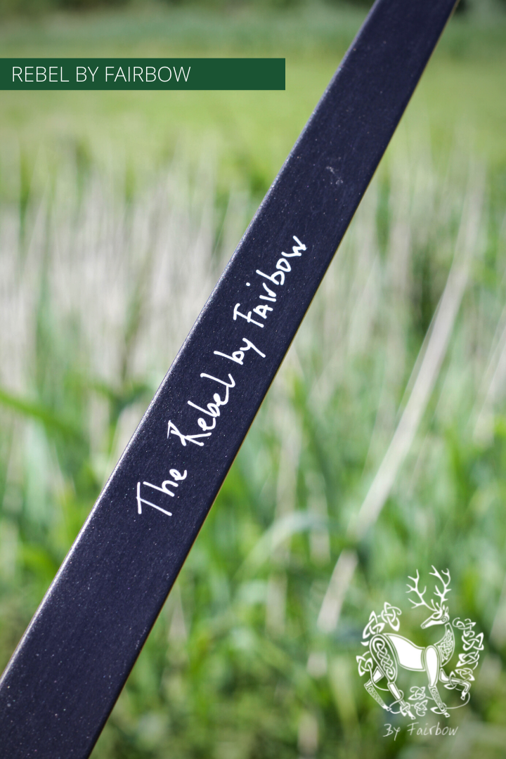 THE REBEL BOW 42@28 RH , OSAGE ORANGE AND BLACK GLASS-Bow-Fairbow-Fairbow