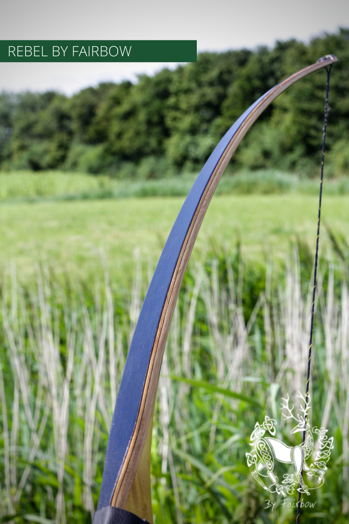 THE REBEL BOW 42@28 RH , OSAGE ORANGE AND BLACK GLASS-Bow-Fairbow-Fairbow
