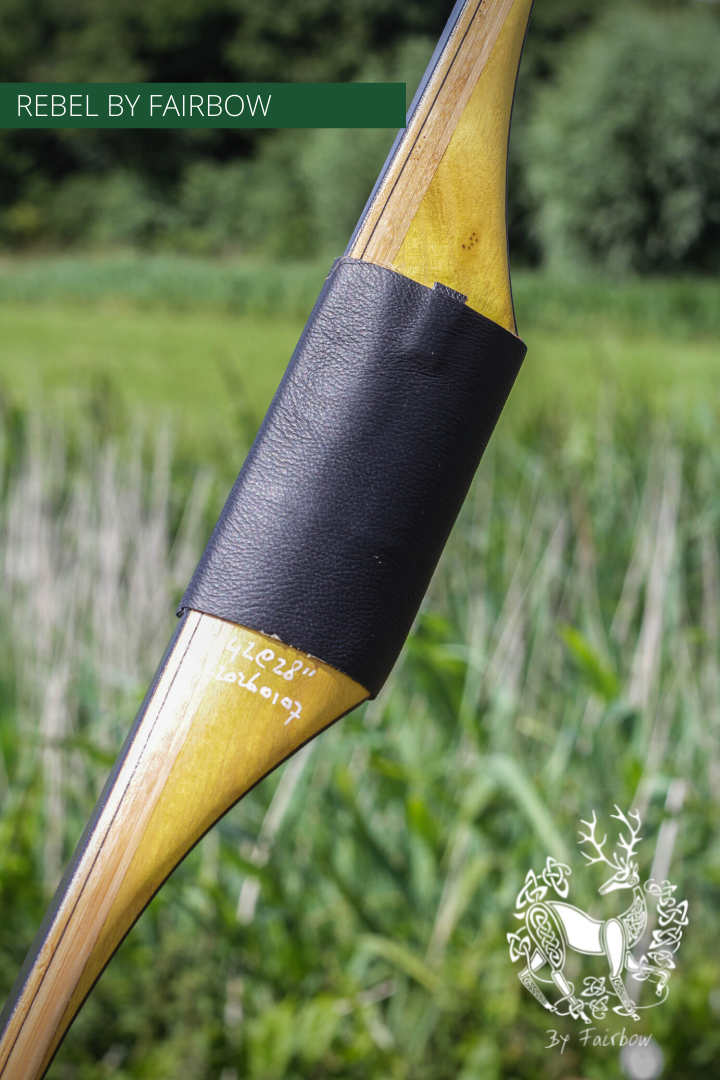 THE REBEL BOW 42@28 RH , OSAGE ORANGE AND BLACK GLASS-Bow-Fairbow-Fairbow