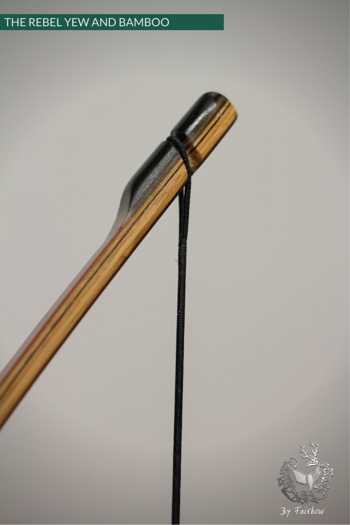 THE REBEL BOW 44@28 CLEAR GLASS, BAMBOO AND YEW FINISH-Bow-Fairbow-Fairbow