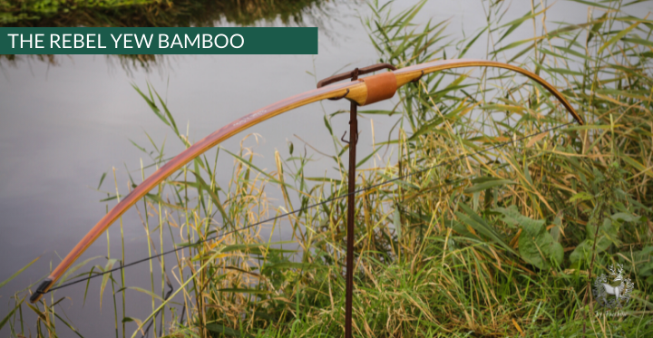 THE REBEL BOW 44@28 CLEAR GLASS, BAMBOO AND YEW FINISH-Bow-Fairbow-Fairbow