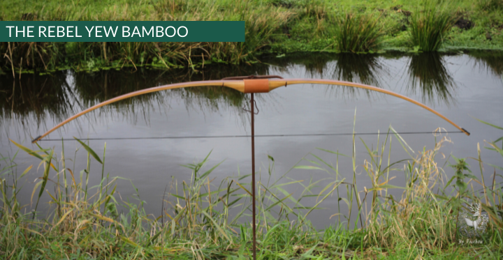 THE REBEL BOW 44@28 CLEAR GLASS, BAMBOO AND YEW FINISH-Bow-Fairbow-Fairbow