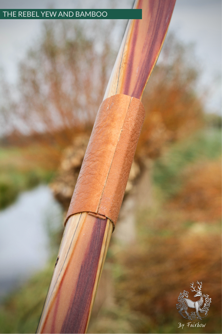 THE REBEL BOW 44@28 CLEAR GLASS, BAMBOO AND YEW FINISH-Bow-Fairbow-Fairbow