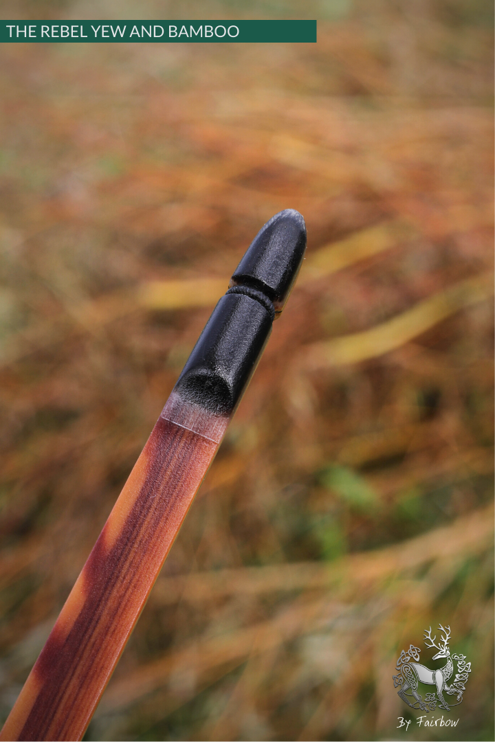 THE REBEL BOW 44@28 CLEAR GLASS, BAMBOO AND YEW FINISH-Bow-Fairbow-Fairbow