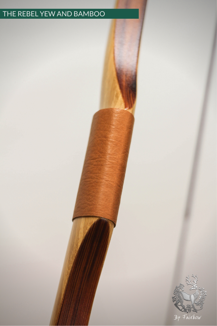 THE REBEL BOW 44@28 CLEAR GLASS, BAMBOO AND YEW FINISH-Bow-Fairbow-Fairbow