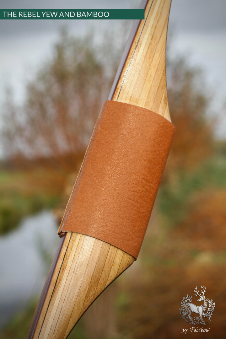 THE REBEL BOW 44@28 CLEAR GLASS, BAMBOO AND YEW FINISH-Bow-Fairbow-Fairbow