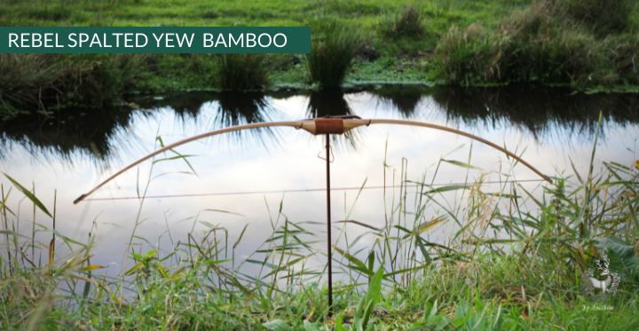 THE REBEL BOW 46@28 CLEAR GLASS, BAMBOO AND YEW FINISH-Bow-Fairbow-Fairbow