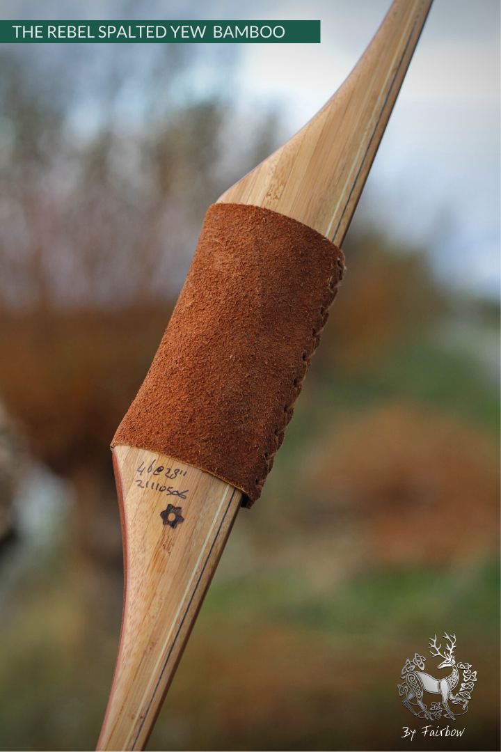 THE REBEL BOW 46@28 CLEAR GLASS, BAMBOO AND YEW FINISH-Bow-Fairbow-Fairbow
