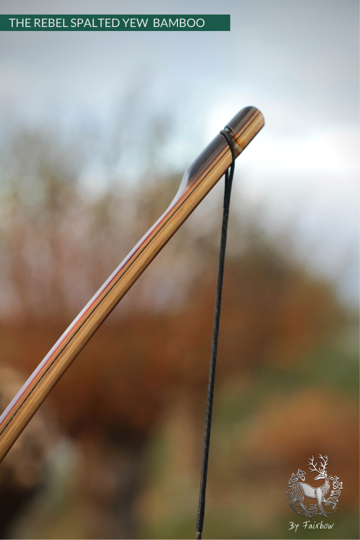 THE REBEL BOW 46@28 CLEAR GLASS, BAMBOO AND YEW FINISH-Bow-Fairbow-Fairbow