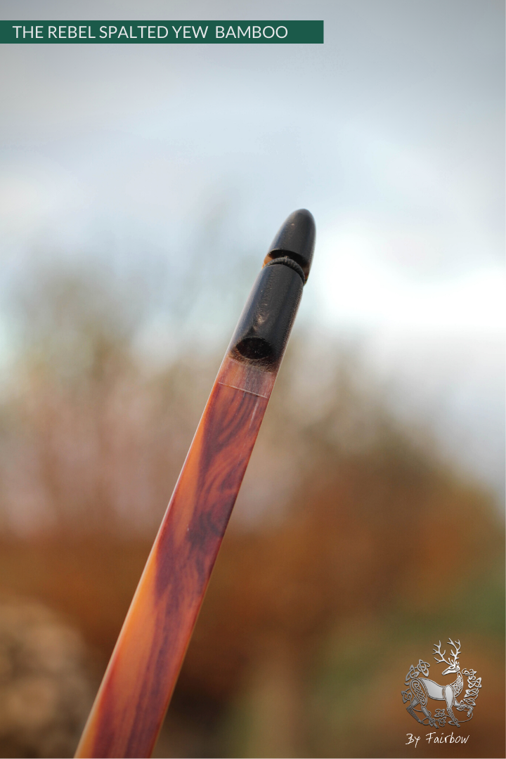 THE REBEL BOW 46@28 CLEAR GLASS, BAMBOO AND YEW FINISH-Bow-Fairbow-Fairbow