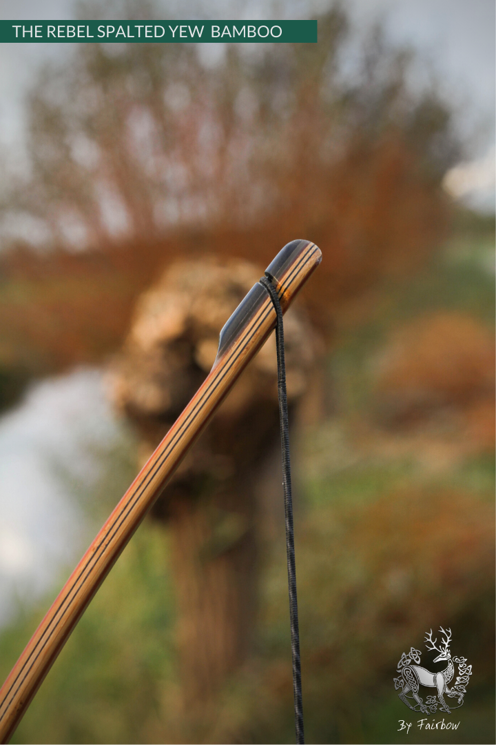 THE REBEL BOW 46@28 CLEAR GLASS, BAMBOO AND YEW FINISH-Bow-Fairbow-Fairbow