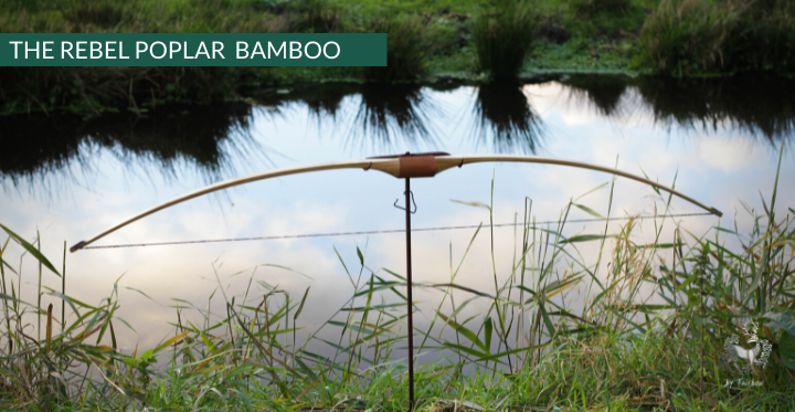 THE REBEL BOW 48@28 CLEAR AND WHITE GLASS, BAMBOO AND POPLAR BURL-Bow-Fairbow-Fairbow