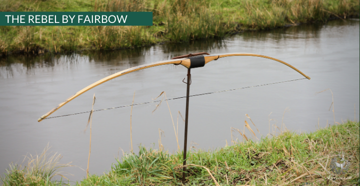 THE REBEL BOW 48@28 EBONY AND STACKED OAKWOOD-Bow-Fairbow-Fairbow