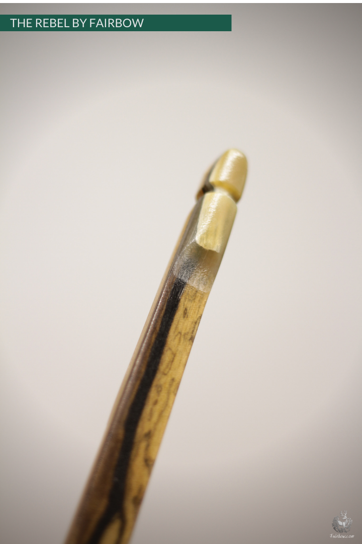 THE REBEL BOW 48@28 EBONY AND STACKED OAKWOOD-Bow-Fairbow-Fairbow