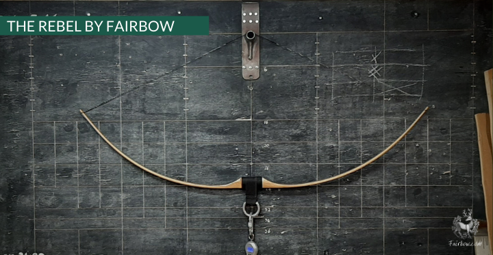 THE REBEL BOW 48@28 EBONY AND STACKED OAKWOOD-Bow-Fairbow-Fairbow