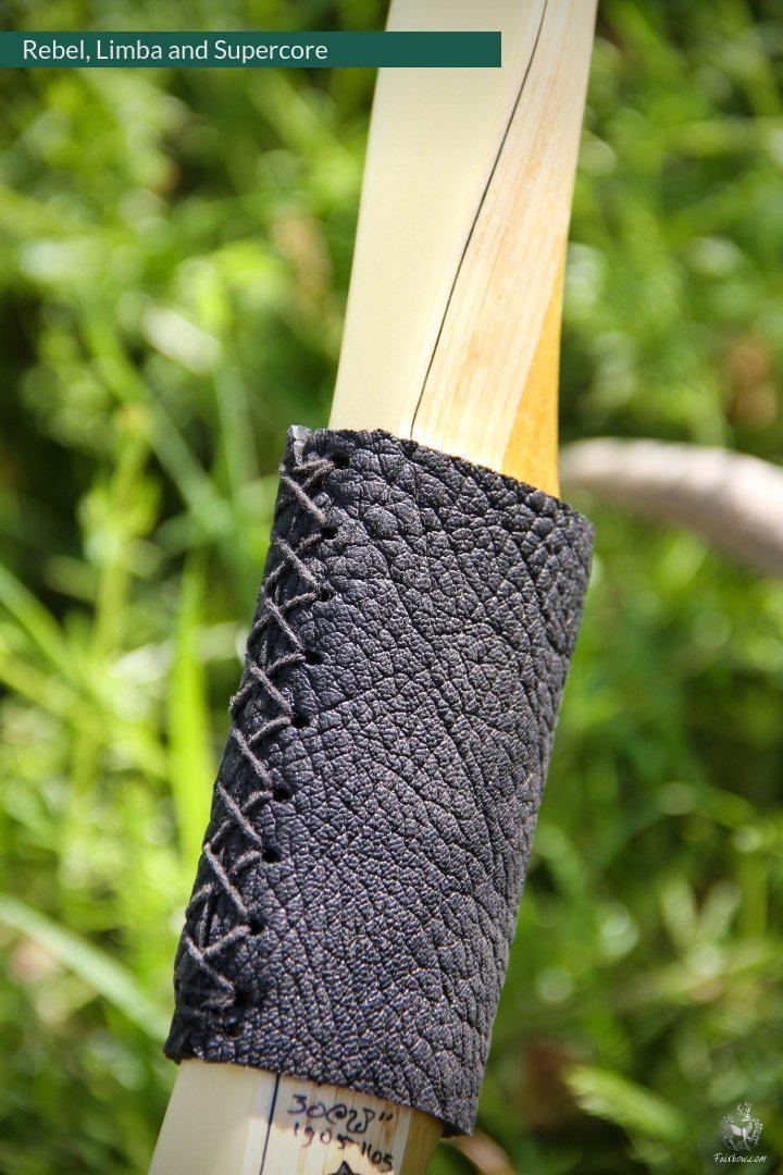 THE REBEL, BOW WITH BACKSET 30@28 CLEAR GLASS, BAMBOO AND LIMBA RISER-Bow-Fairbow-Fairbow