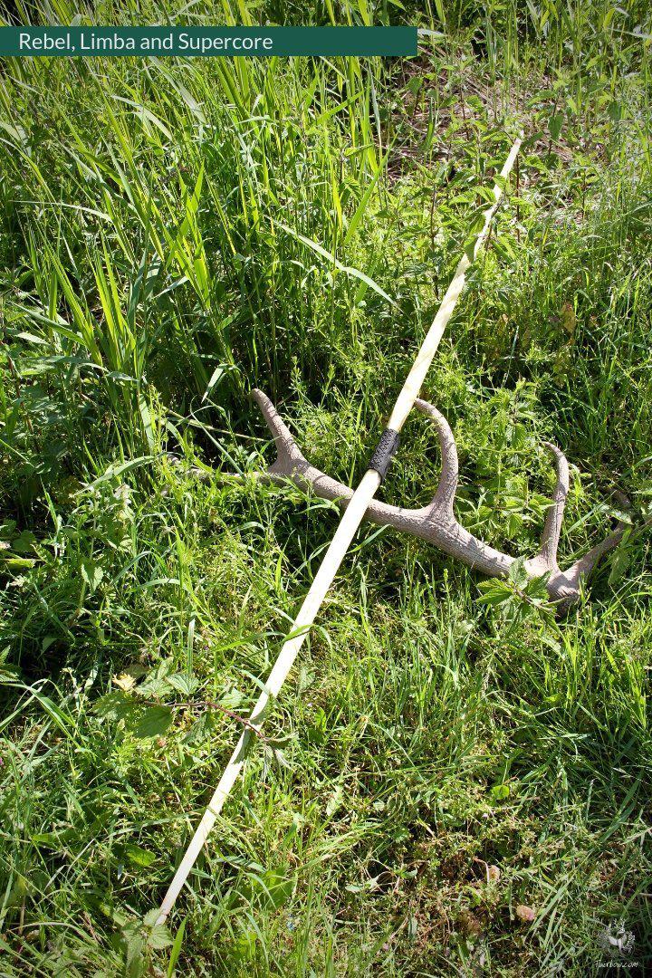 THE REBEL, BOW WITH BACKSET 30@28 CLEAR GLASS, BAMBOO AND LIMBA RISER-Bow-Fairbow-Fairbow