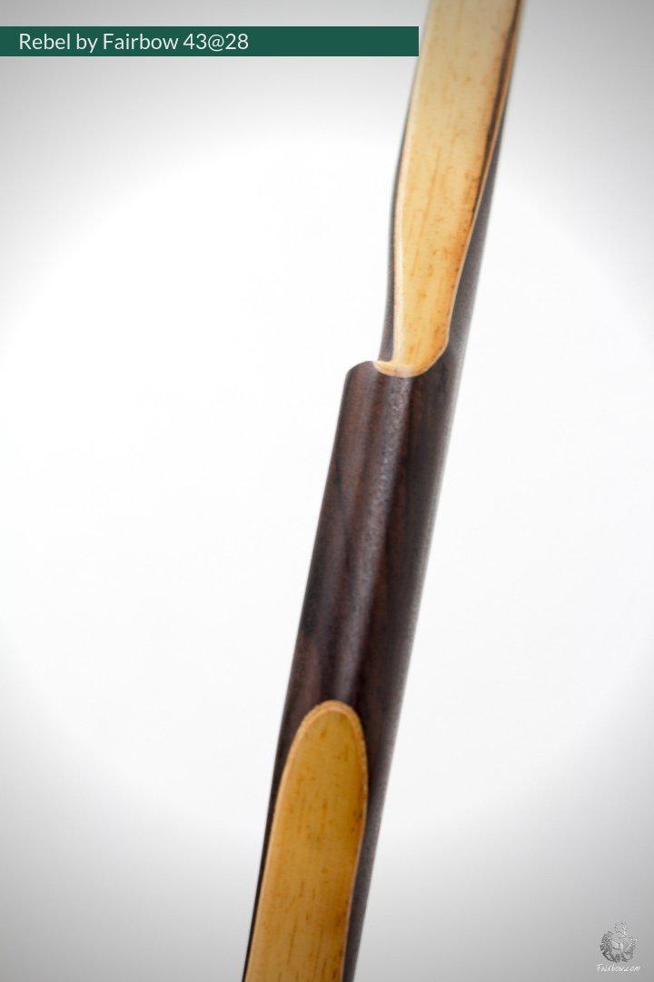 THE REBEL, BOW WITH BACKSET 43@28 CLEAR GLASS, ROSEWOOD VENEER AND RISER-Bow-Fairbow-Fairbow