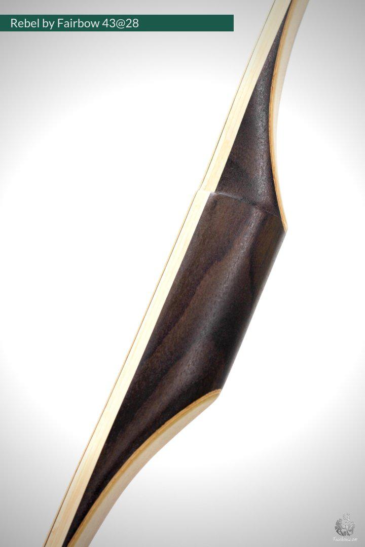 THE REBEL, BOW WITH BACKSET 43@28 CLEAR GLASS, ROSEWOOD VENEER AND RISER-Bow-Fairbow-Fairbow